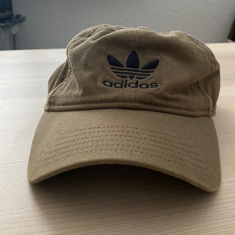 Adidas green dad hat